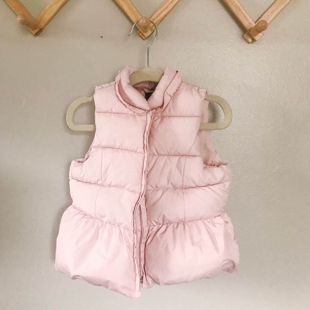 Gap puffer vest pink